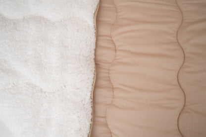 Single jorgan s krznom, roze boja