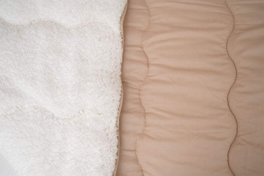 Single jorgan s krznom, roze boja