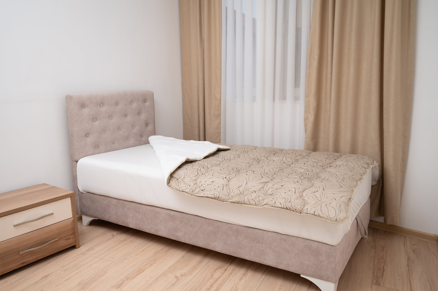 Frotir prekrivač Bež elegancija