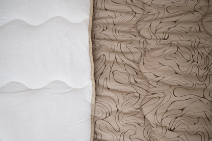 Frotir prekrivač Bež elegancija