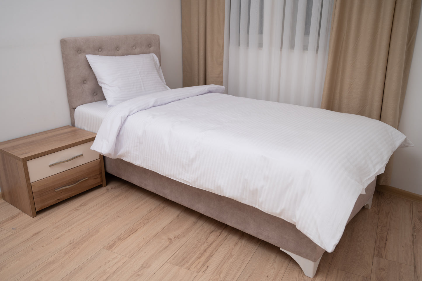 100% Pamučna Damast Posteljina Single